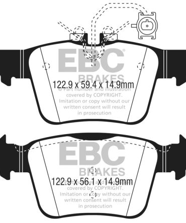 EBC 05-07 Ford F350 (inc Super Duty) 5.4 DRW 2WD Extra Duty Rear Brake Pads